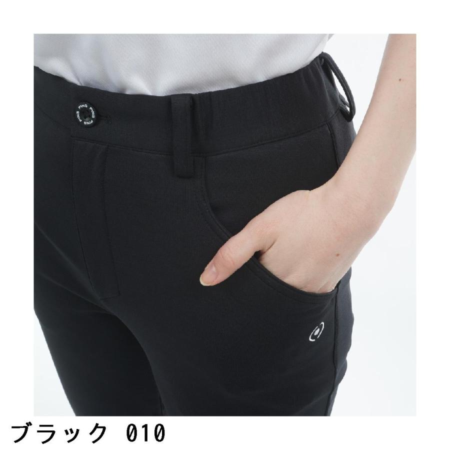 ピン PING ストレッチ スウェットテーパードパンツ レディスの画像