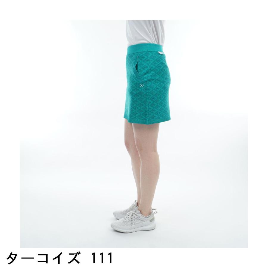 ピン PING AZモノグラムジャカードニットスカート レディスの画像