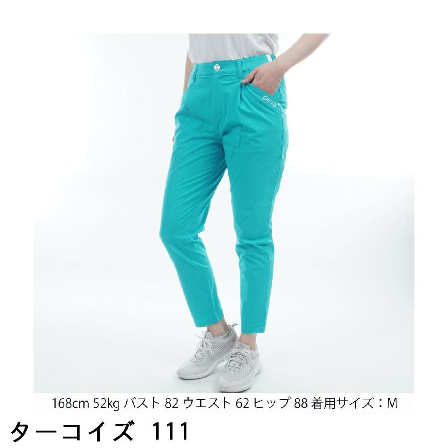 ピン PING フィット＆ストレッチワンタックテーパードパンツ レディスの画像