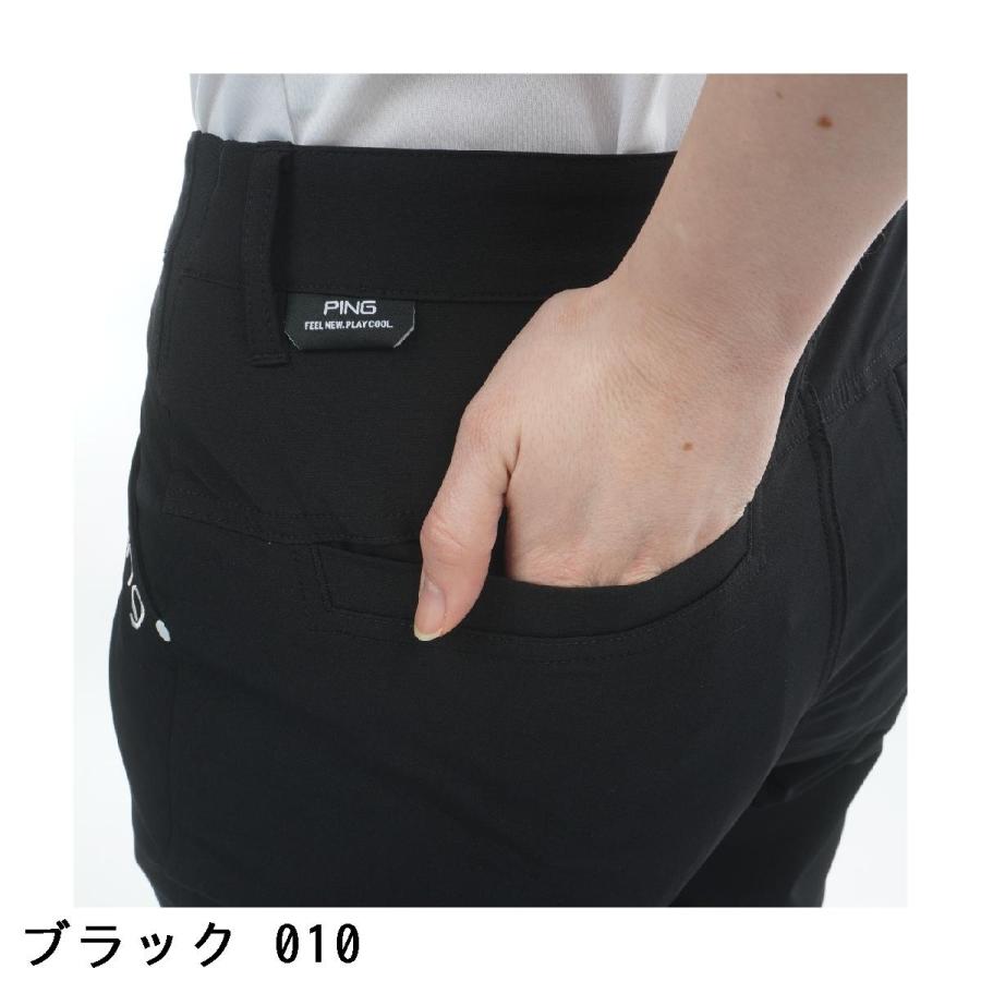 ピン PING フィット＆ストレッチワンタックテーパードパンツ レディスの画像