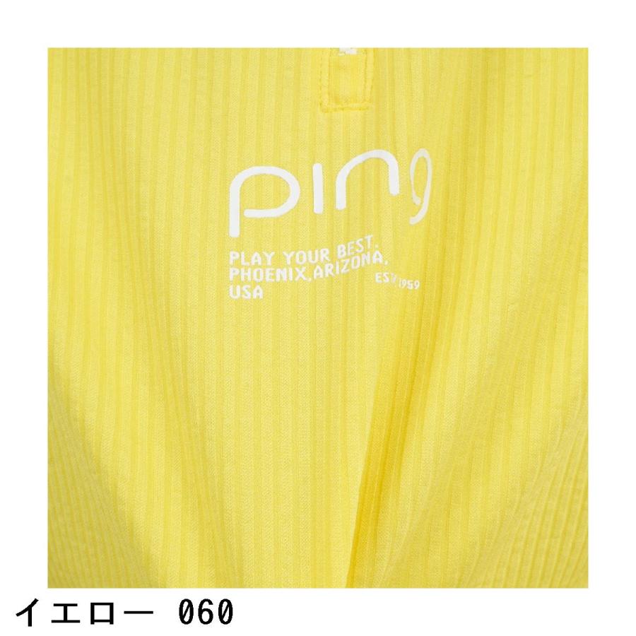 ピン PING サッカー ハーフジップ半袖シャツ レディスの画像