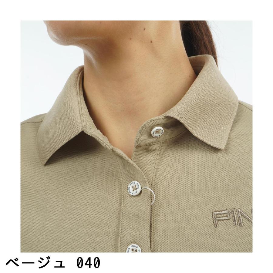 ピン PING スーパーシェルター06 ストレッチ半袖ポロシャツ レディスの画像