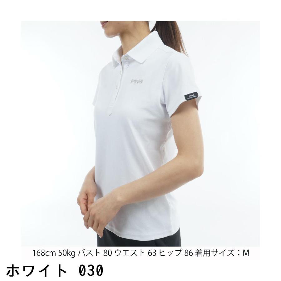 ピン PING スーパーシェルター06 ストレッチ半袖ポロシャツ レディスの画像