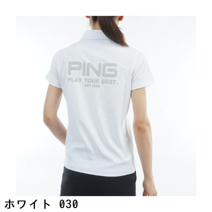ピン PING スーパーシェルター06 ストレッチ半袖ポロシャツ レディスの画像