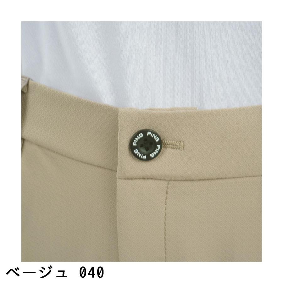 ピン PING ストレッチドビー裾スリットテーパードパンツ レディスの画像