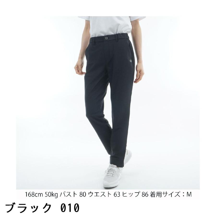 ピン PING ストレッチドビー裾スリットテーパードパンツ レディスの画像