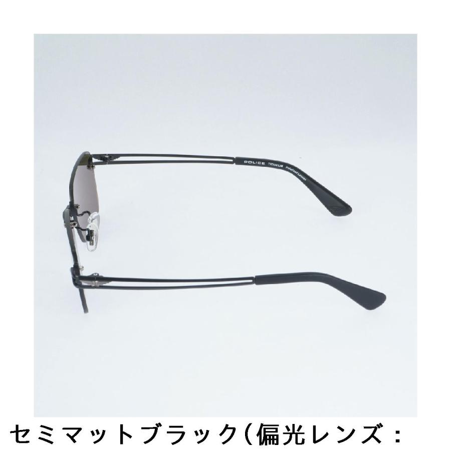 ポリス POLICE スクエアシェイプ 偏光レンズ サングラス_3