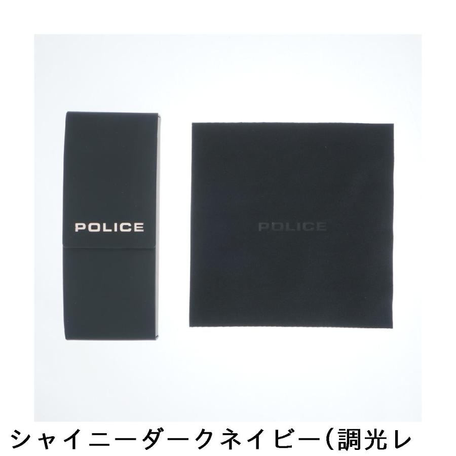 ポリス POLICE スクエアシェイプ アセテートモデル ライトカラー調光レンズ サングラス_5