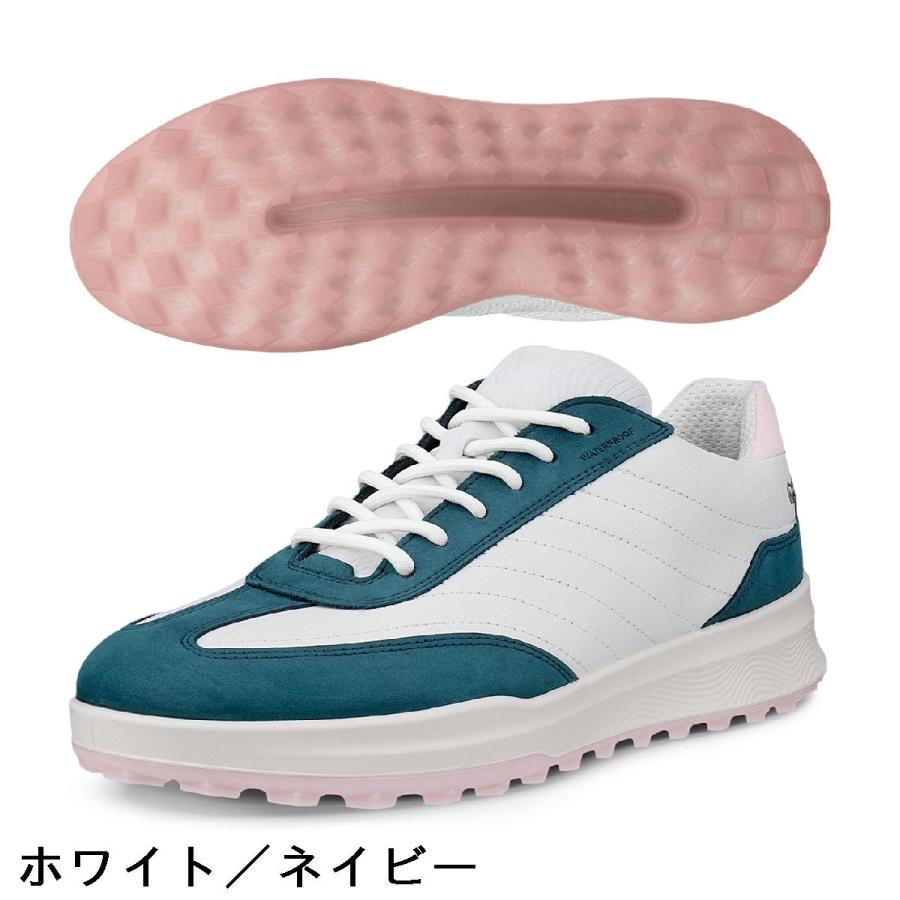 ecco ゴルフシューズ ホワイト/ネイビー ecco（エコー） STREET VIBE シューズ レディス : GDOゴルフショップ