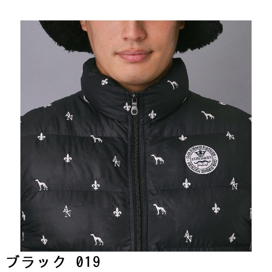 アダバットネイビー ADABAT NAVY エンブロイダリーモノグラム中綿