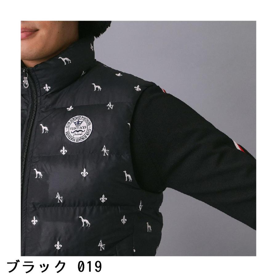 アダバットネイビー ADABAT NAVY エンブロイダリーモノグラム中綿
