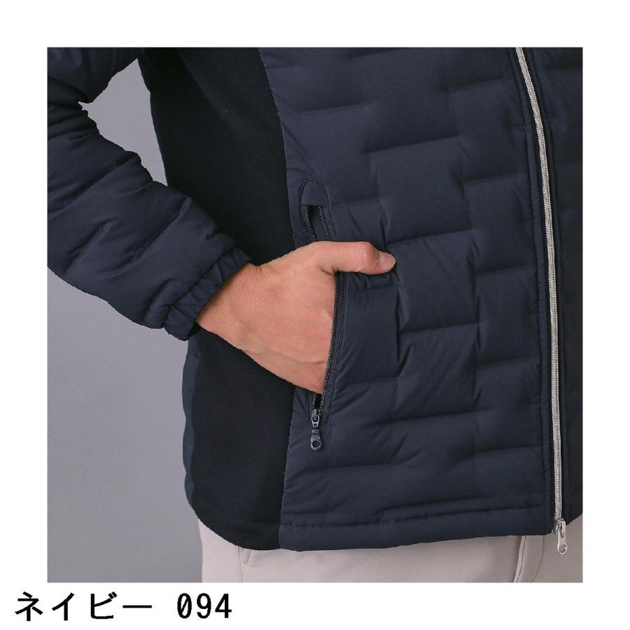 アダバットネイビー ADABAT NAVY フードロゴ ストレッチダウンジャケット_10