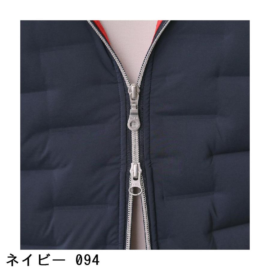 アダバットネイビー ADABAT NAVY フードロゴ ストレッチダウンジャケット_11