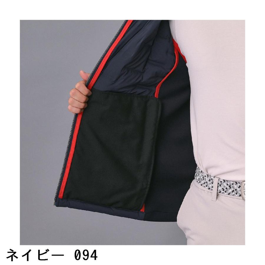 アダバットネイビー ADABAT NAVY フードロゴ ストレッチダウンジャケット_12