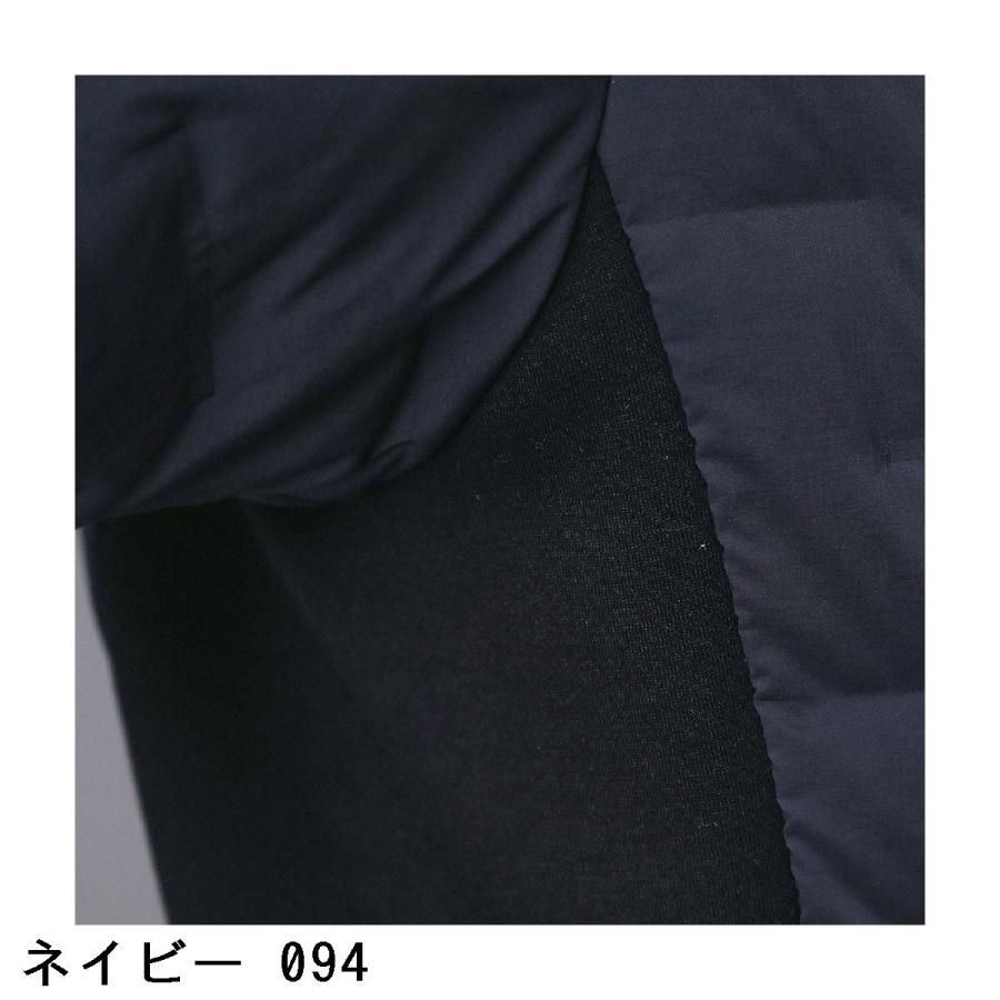 アダバットネイビー ADABAT NAVY フードロゴ ストレッチダウンジャケット_13