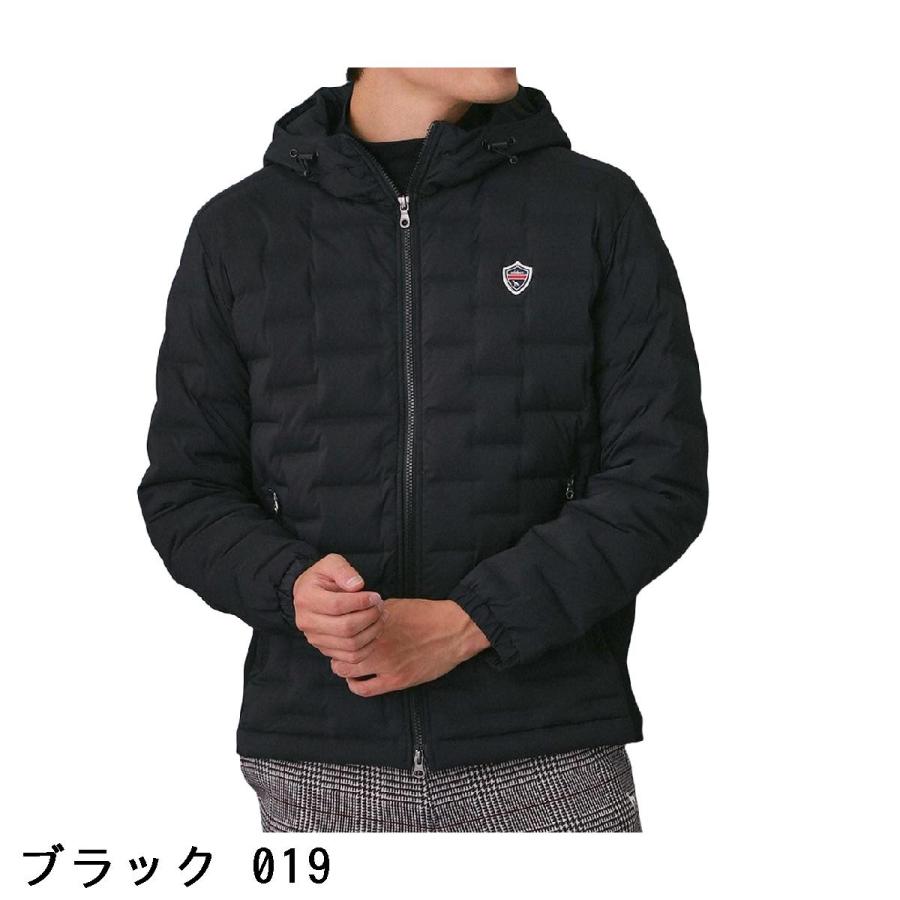 アダバットネイビー ADABAT NAVY フードロゴ ストレッチダウンジャケット_2