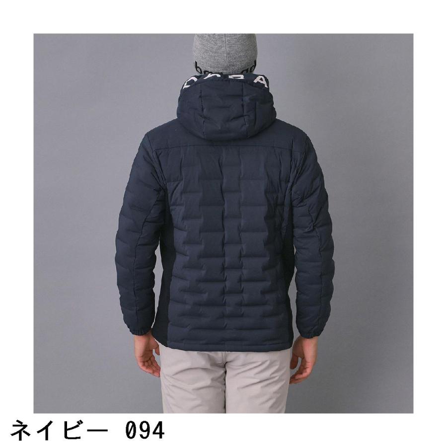 アダバットネイビー ADABAT NAVY フードロゴ ストレッチダウンジャケット_4