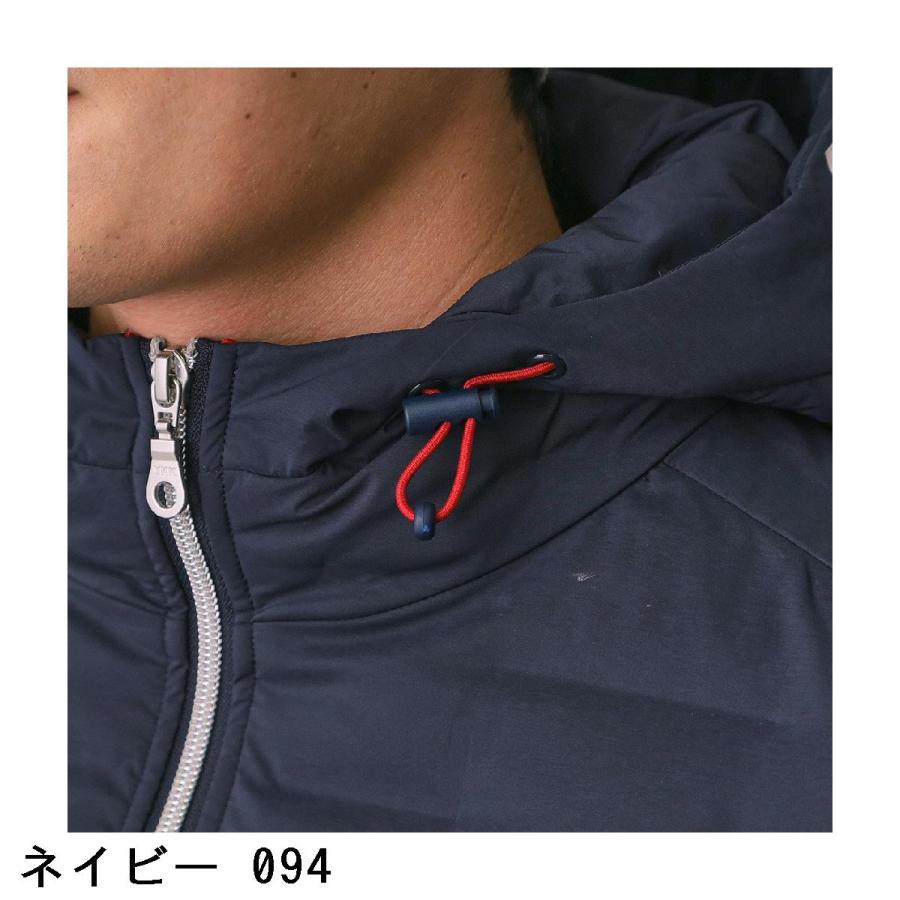 アダバットネイビー ADABAT NAVY フードロゴ ストレッチダウンジャケット_7