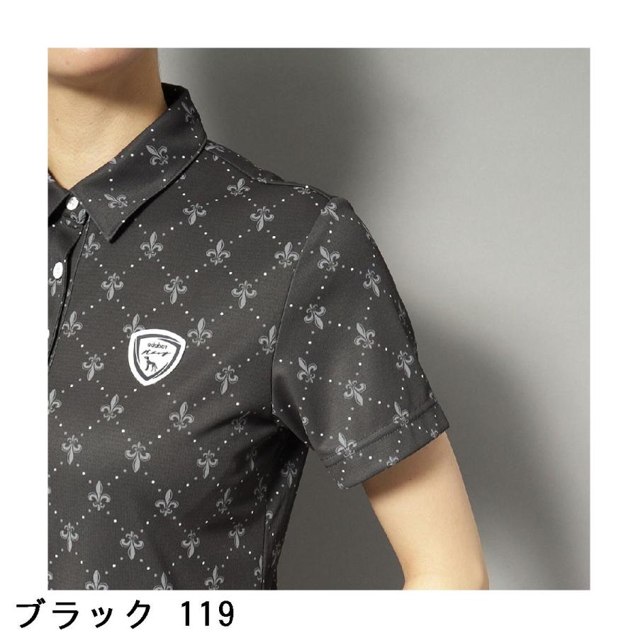 アダバットネイビー ADABAT NAVY 吸水速乾 フルールドリス半袖ポロシャツ レディスの画像