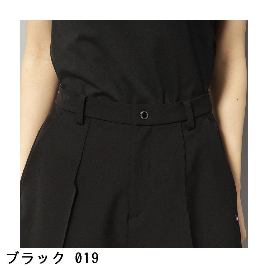 アダバットネイビー ADABAT NAVY UVカット 接触冷感 ストレッチツイルピンタックキュロットパンツ レディスの画像