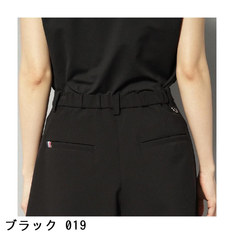 アダバットネイビー ADABAT NAVY UVカット 接触冷感 ストレッチツイルピンタックキュロットパンツ レディスの画像