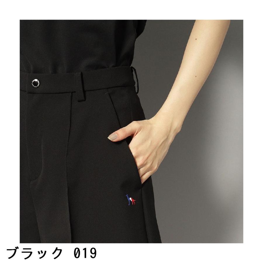 アダバットネイビー ADABAT NAVY UVカット 接触冷感 ストレッチツイルピンタックキュロットパンツ レディスの画像