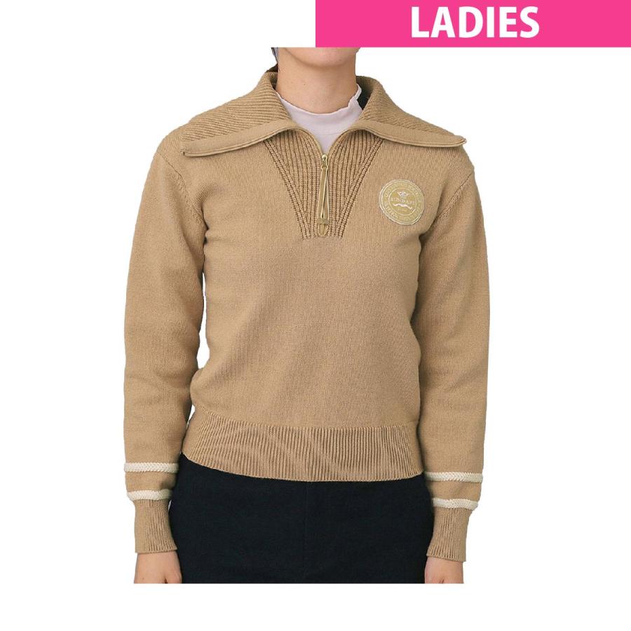 アダバットネイビー ADABAT NAVY ハーフジップワイドカラーセーター