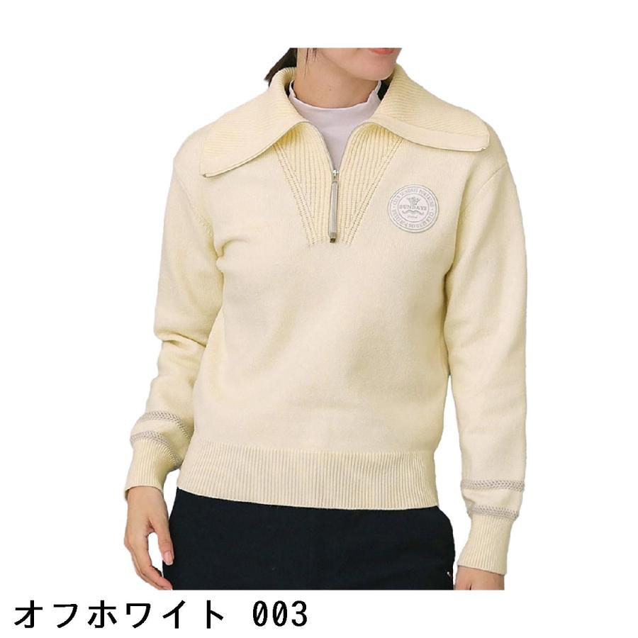 アダバットネイビー ADABAT NAVY ハーフジップワイドカラーセーター