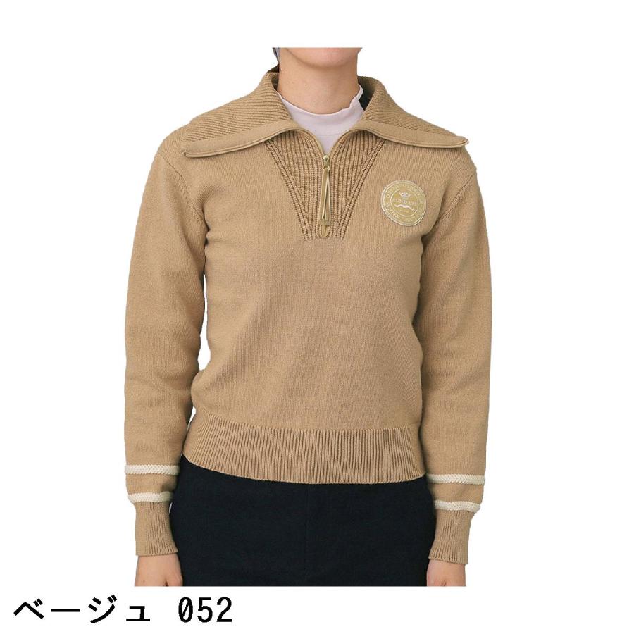 タグ付き新品未使用品　アダバット　ハーフジップセーター アダバットネイビー ADABAT NAVY ハーフジップワイドカラーセーター