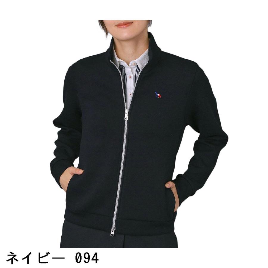 アダバットネイビー ADABAT NAVY ストレッチ ライトスムースジップブルゾン レディス_2
