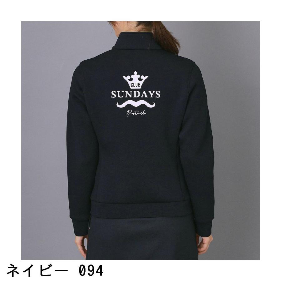 アダバットネイビー ADABAT NAVY ストレッチ ライトスムースジップブルゾン レディス_3