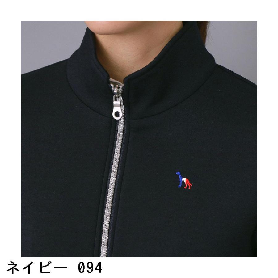 アダバットネイビー ADABAT NAVY ストレッチ ライトスムースジップブルゾン レディス_5