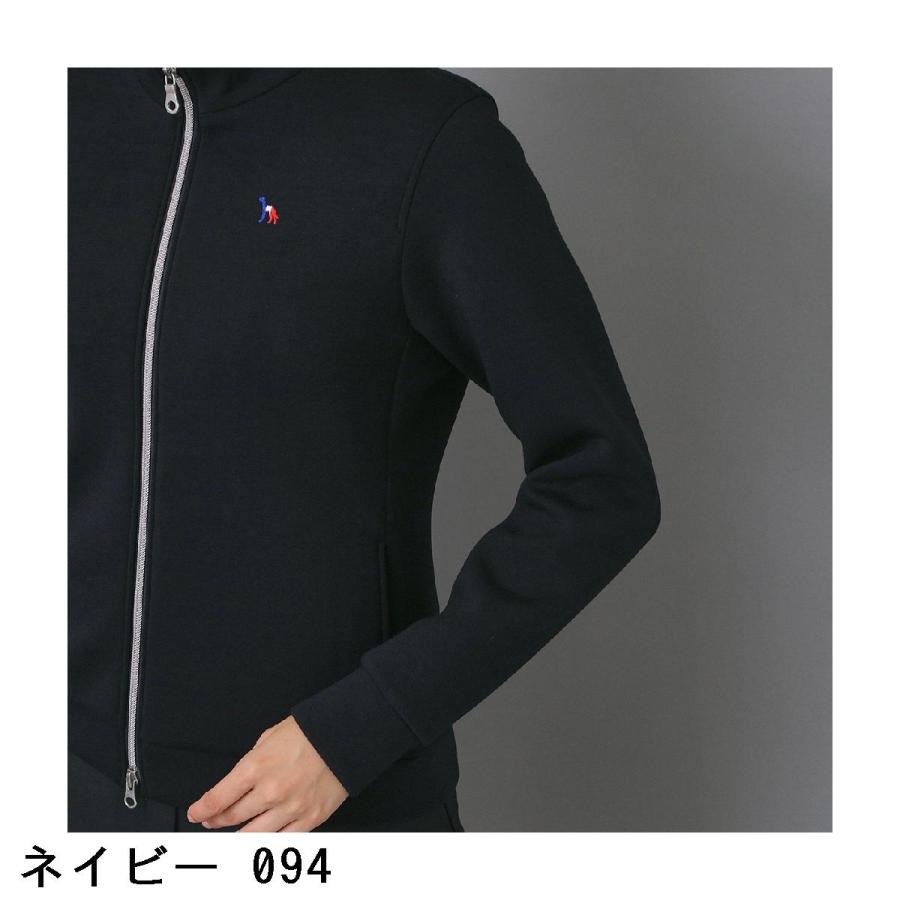アダバットネイビー ADABAT NAVY ストレッチ ライトスムースジップブルゾン レディス_6