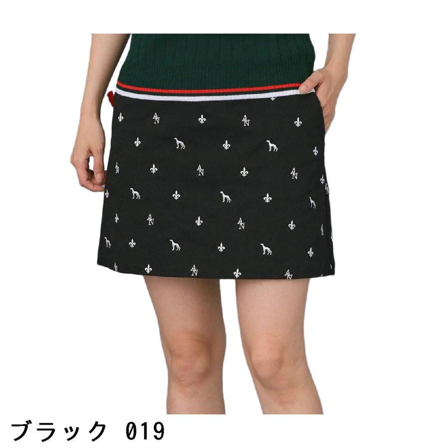 アダバットネイビー ADABAT NAVY エンブロイダリーモノグラムスカート レディス_1