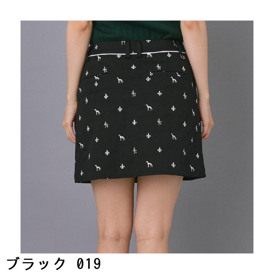 アダバットネイビー ADABAT NAVY エンブロイダリーモノグラムスカート レディス_2