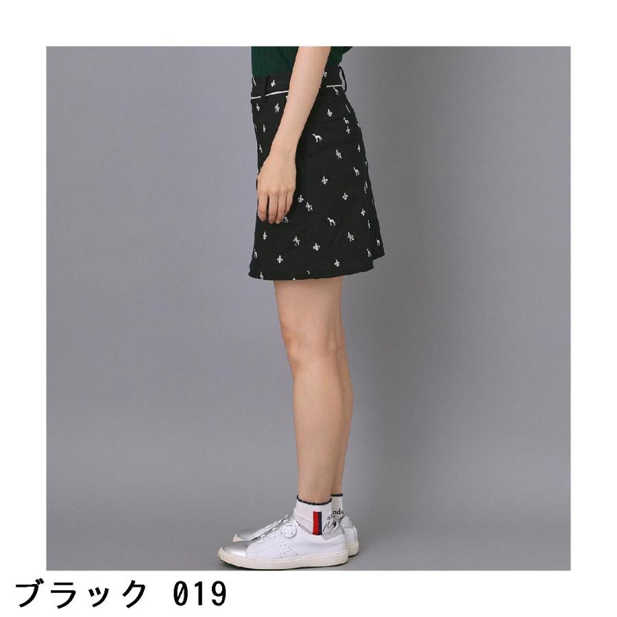 アダバットネイビー ADABAT NAVY エンブロイダリーモノグラムスカート レディス_3