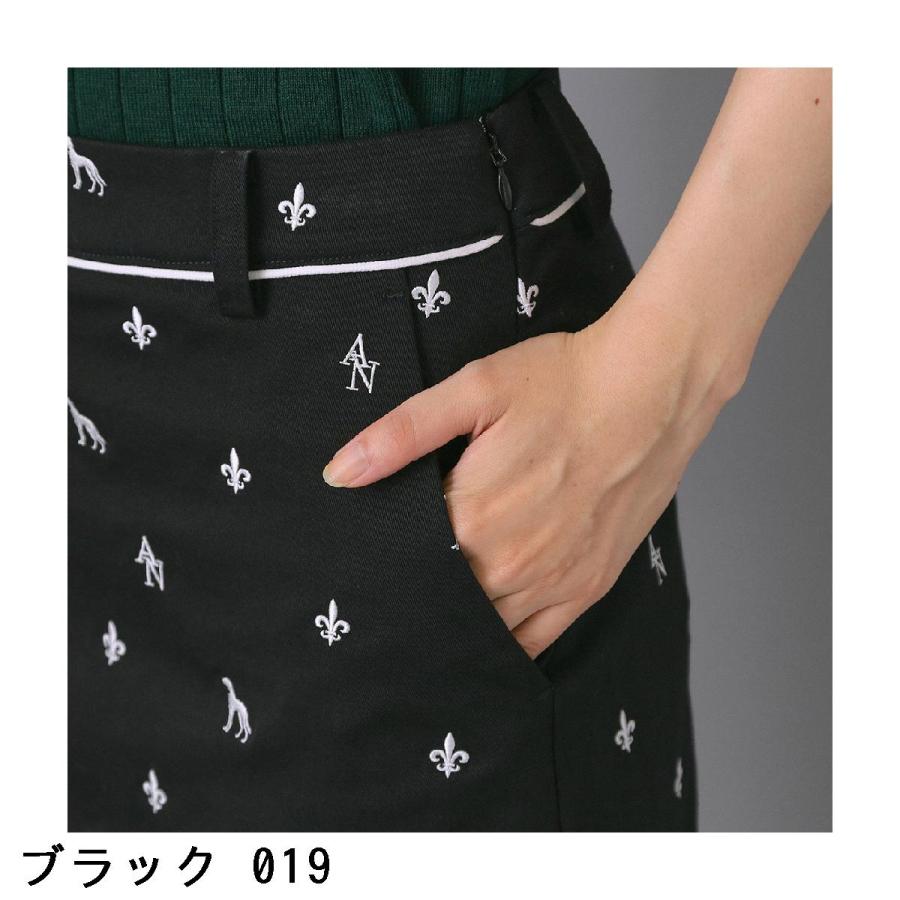 アダバットネイビー ADABAT NAVY エンブロイダリーモノグラムスカート レディス_6
