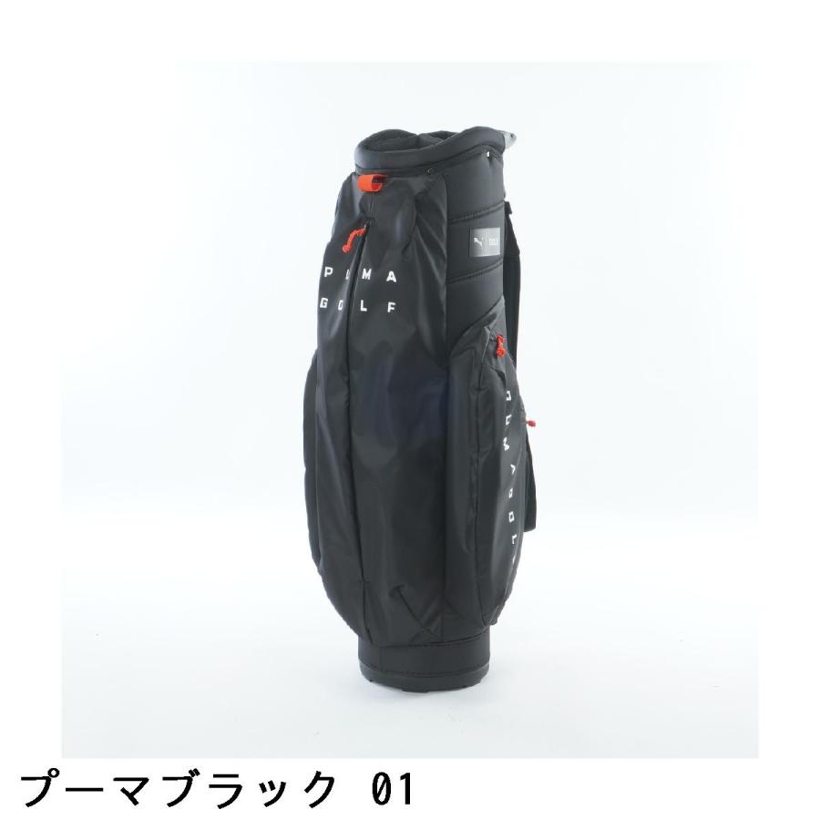 【美品】PUMA プーマ　ブラックロゴ　キャディバッグ PUMA（プーマ） スプリット ロゴキャディバッグ : GDOゴルフショップ