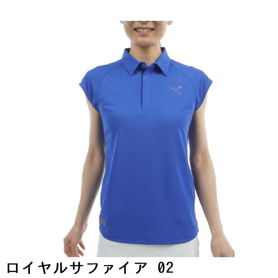プーマ PUMA シャドウキャット ZIKU ストレッチ 半袖ポロシャツ レディスの画像