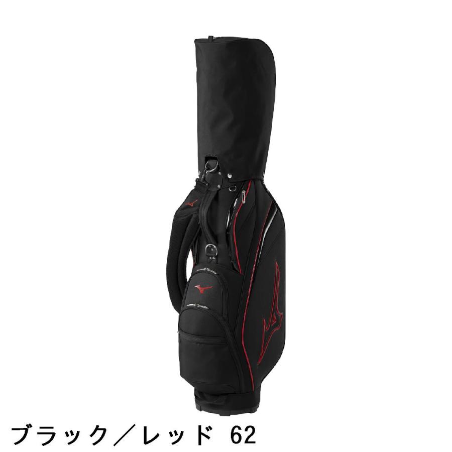 ミズノゴルフキャディバッグ 新品9.0型 ブラック×レッド ミズノ レッド キャディバッグ ミズノゴルフキャディバッグ 新品9.0型