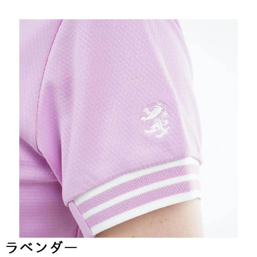 アドミラル Admiral ストレッチ カラタッチ ワンポイントロゴ半袖ポロシャツ レディスの画像