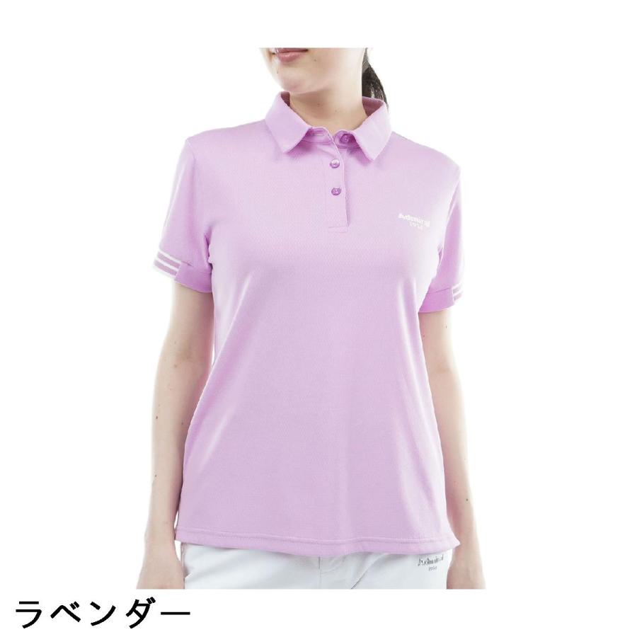 アドミラル Admiral ストレッチ カラタッチ ワンポイントロゴ半袖ポロシャツ レディスの画像