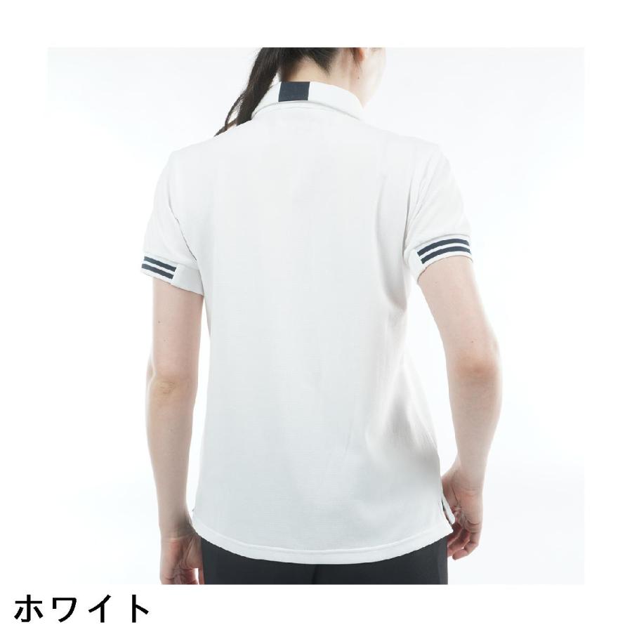 アドミラル Admiral ストレッチ カラタッチ ワンポイントロゴ半袖ポロシャツ レディスの画像