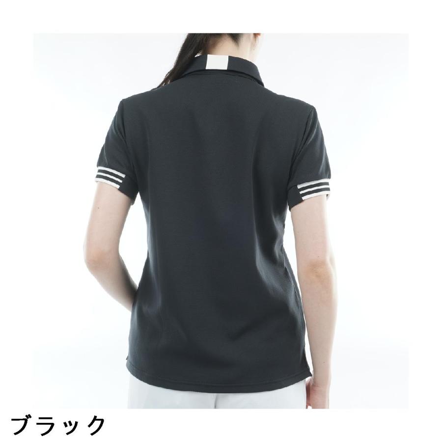 アドミラル Admiral ストレッチ カラタッチ ワンポイントロゴ半袖ポロシャツ レディスの画像