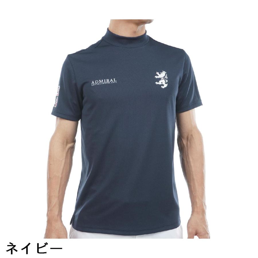 Admiral（アドミラル） ストレッチ フラッグ モックネック半袖シャツ