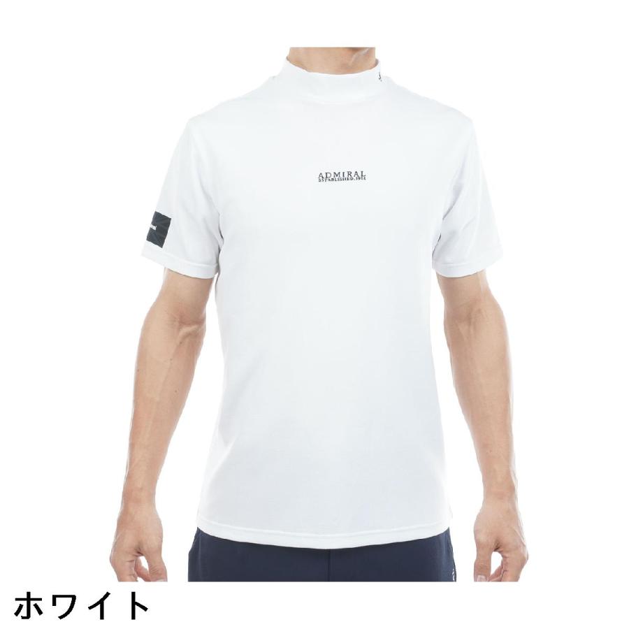 Admiral（アドミラル） ストレッチ カラタッチ モックネック半袖シャツ