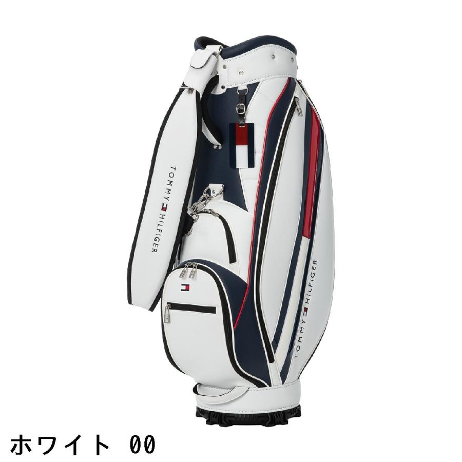 TOMY  キャディバッグ ホワイト・ブラック貴重品 TOMMY HILFIGER（トミー・ヒルフィガー） トミー ヒルフィガー ゴルフ