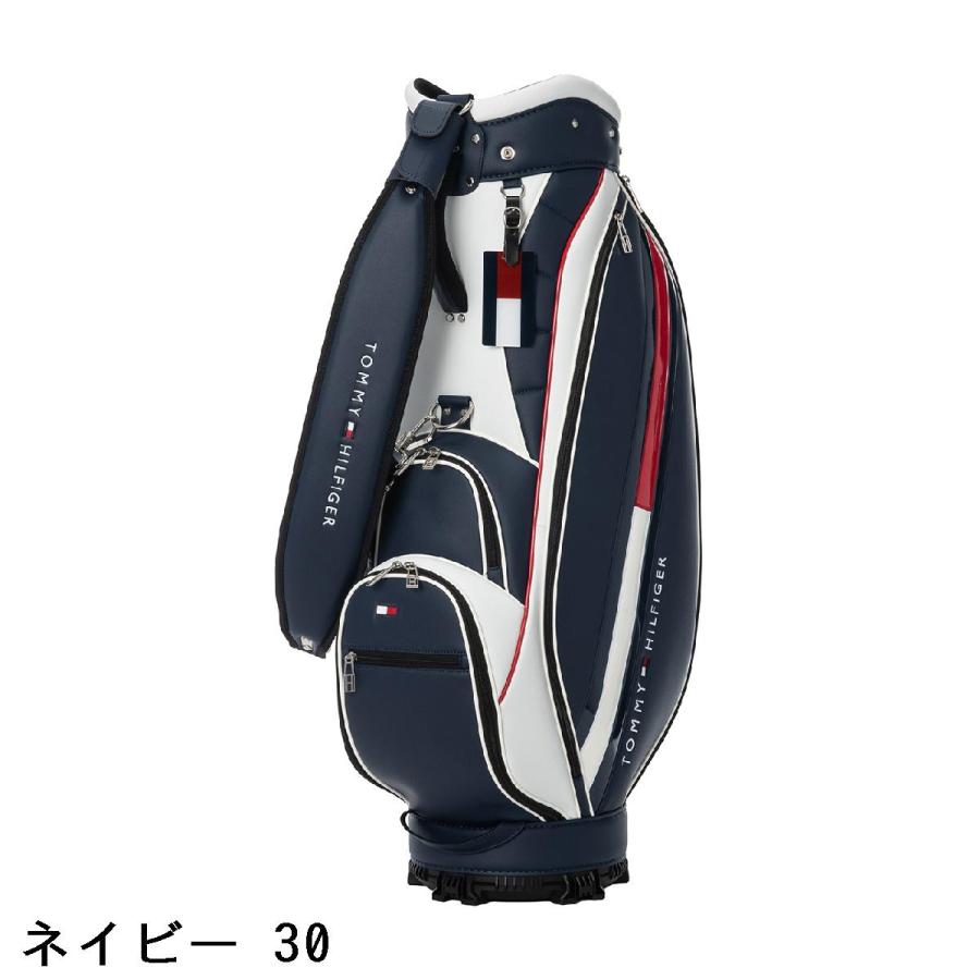   トミーヒルフィガー キャディバッグ ネイビー 美品 TOMMY HILFIGER（トミー・ヒルフィガー） トミー ヒルフィガー ゴルフ