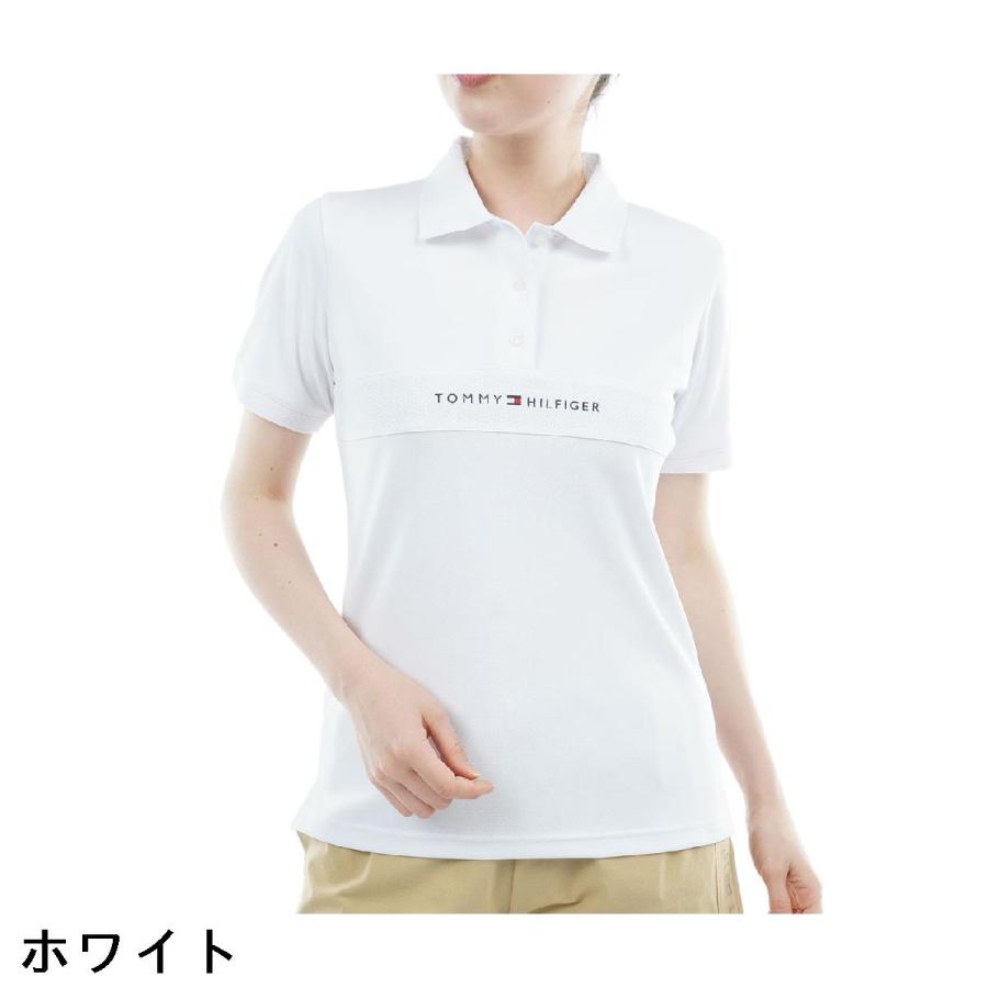 トミー ヒルフィガー ゴルフ TOMMY HILFIGER GOLF ストレッチ スタンダード ロゴ半袖ポロシャツ レディスの画像