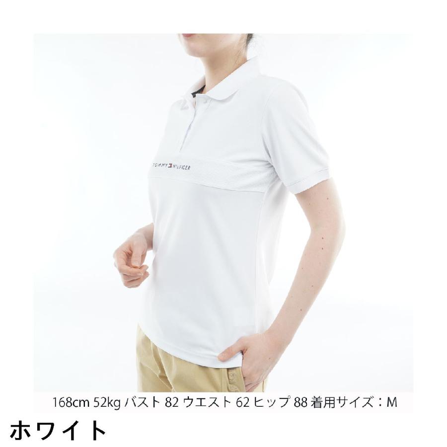 トミー ヒルフィガー ゴルフ TOMMY HILFIGER GOLF ストレッチ スタンダード ロゴ半袖ポロシャツ レディスの画像